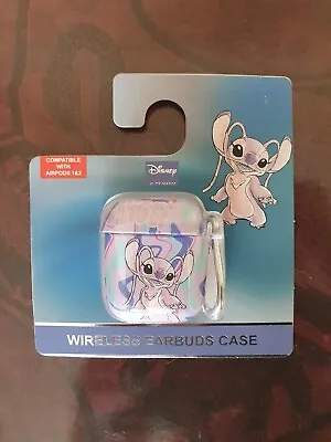 £4.99 • Buy Disney Lilo & Stitch ANGEL Pink&Blue Wireless Earbuds AirPods 1 & 2 Case Cover