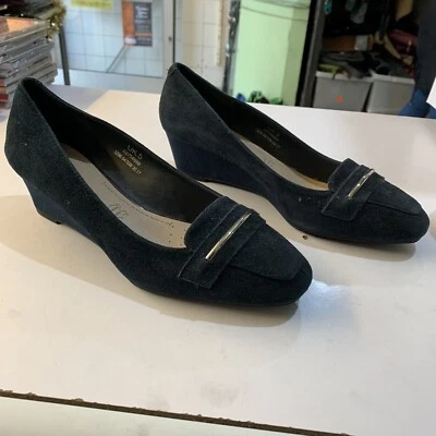 £9.95 • Buy M&s Footglove Ladies Flat Heel Platform Shoes Uk Womens Size 5 Suede Leather