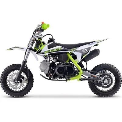 MotoTec X1 70cc 4-Stroke Gas Dirt Bike Green • $849