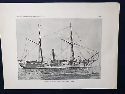 Coast & Geodetic Survey Steamer George S. Blake Report 1890. • $25