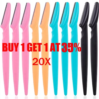 20pcs Women Eyebrow Razor Trimmer Blade Removal Tool Shaver Face Hair Remover UK • £1.96