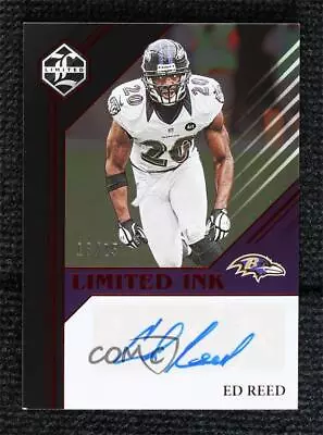 2023 Panini Limited INK Ruby Spotlight 16/25 Ed Reed #LI-ER Auto HOF • $0.99