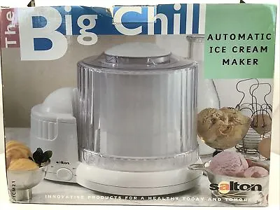 Vintage 1998 Salton The Big Chill 1 Quart Automatic Ice Cream Maker ICM21 • $49