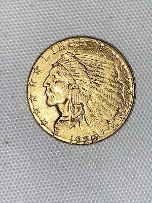 1925 2.50 Indian Head Gold Coin 2 1/2 Dollars￼Uncertified High Grade • $440