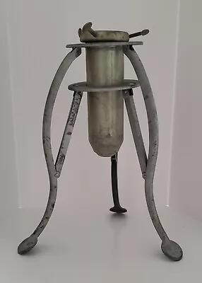 $24.99 • Buy Quick & Ezy Christmas Tree Stand Folding Tripod Aluminum Holder Vintage 1940’s