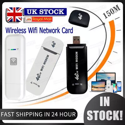 4G LTE Wireless Router USB Dongle Modem Mobile Broadband WIFI SIM Unlocked Card • £9.66