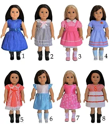Doll Clothes Dress Fit 18  American Girl Dolls Maplelea Ch • $8.97
