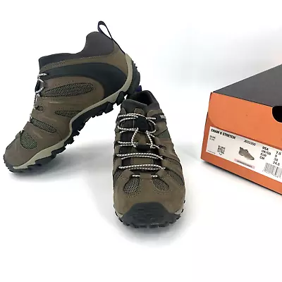 Merrell Women's Size 7.5 Hiking Shoes Chameleon Cham 8 Stretch Vibram Olive NEW • $79.99