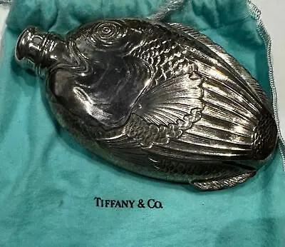 Tiffany & Co Sterling Silver Vintage Large Fish Flask • $2000