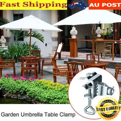$22.89 • Buy Umbrella Holder Clamp Garden Parasol Deck Holding Bracket Stand For Sunshade AU