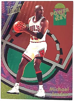 1993-94 Fleer Ultra Power In The Key Michael Jordan SP Insert 2 Of 9 • $135