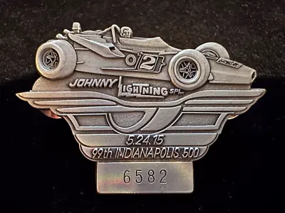2015 Indy 500 99th Silver Pit Badge Al Unser Sr. Johnny Lightning Parnelli Jones • $60