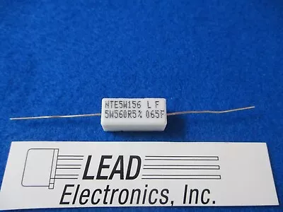 Qty 3 RESISTOR 5 WATT CERMET WIREWOUND FLAMEPROOF 560 OHM 5% AXIAL LEAD • $5.89