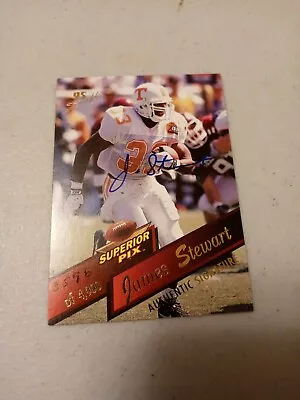 James Stewart 1995 Superior Pix Autograph Auto /4000 Tennessee Volunteers • $2.99