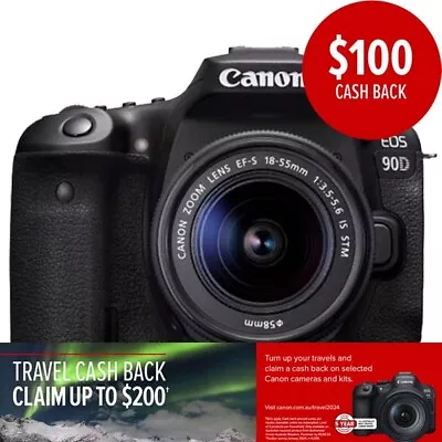 Canon EOS 90D (18-55mm) DSLR Camera • $2148.85