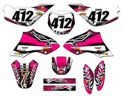 All Years JR 80 MAYHEM Pink Senge Graphics Kit Compatible With Suzuki • $135.15