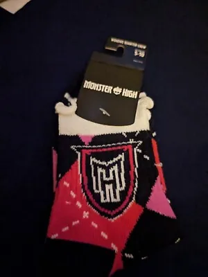 Monster High Women's Quarter Crew Socks • $9