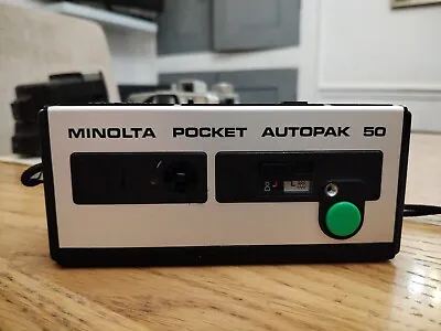 Vintage Minolta Japan Pocket Autopak 50 Portable Film Camera Uses 110 Film • £8.99