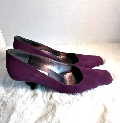 Bruno Magli Pump Shoes Womens 8 Magenta Slip On Suede • £29.79