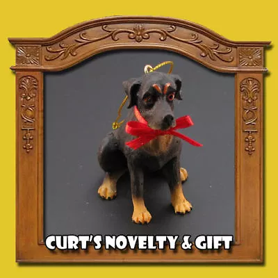 Rottweiler Resin Christmas Ornament Dog K9 • $3.95