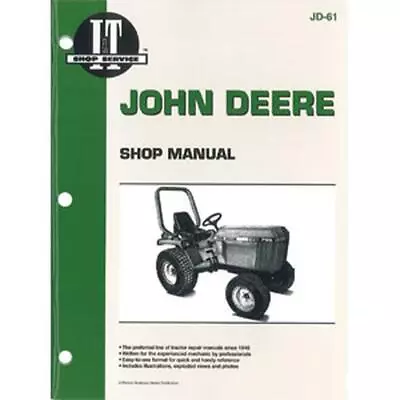 I&T Shop Manual Fits John Deere 655 655 655 756 756 855 855 955 955 755 755 856 • $60.99