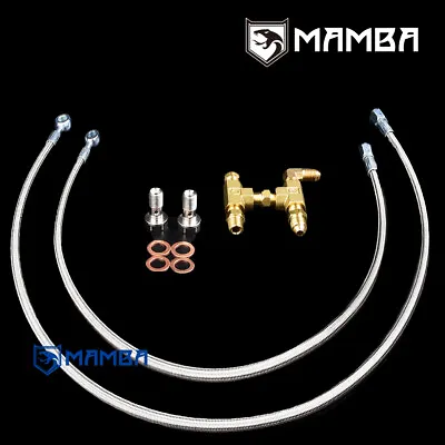 Turbo Oil Feed Line For Nissan VQ35DE 350Z G35 W/ Greddy TD05H-18G TD06SL2-20G • $97.90