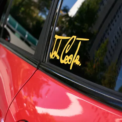 For Mini Sticker JCW Stickers Accessories For Mini Cooper Sticker Gold 13*6cm • $5.67