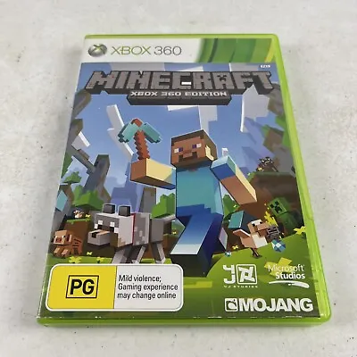 Minecraft Xbox 360 No Manual PAL • $23