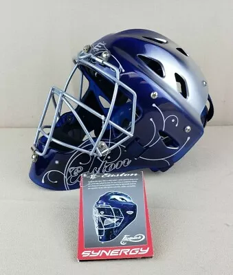 Easton Synergy Fastpitch Catcher Protective Helmet Blue Unworn Sz Small  • $74.99