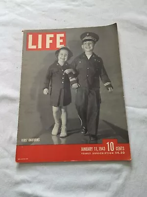  Life Magazine  - January 11 1943 • $1.99