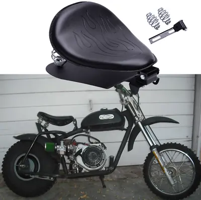Motorcycle 3  Spring Solo Bobber Seat + Base Custom For Coleman CT200U Mini Bike • $69.19
