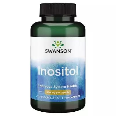 £10.33 • Buy Swanson Inositol 650 Mg 100 Capsules, Mental Wellness Support, Vitamin B