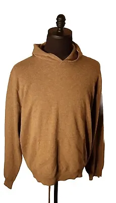 NWT Peter Millar Crown Crafted Hoodie Sweater Rye Brown XL $395 Cashmere Blend  • $239