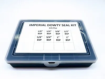 £33.07 • Buy 115 Pce IMPERIAL BSP DOWTY BONDED SEAL/WASHER KIT SELF CENTERING 1/8 To 1  BSP
