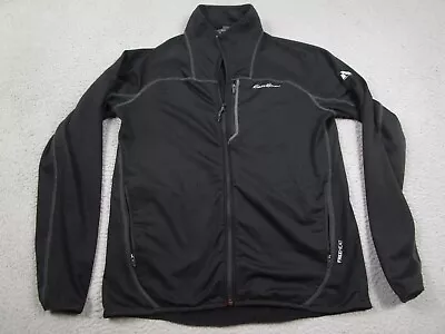 Eddie Bauer Jacket Mens Medium Black First Ascent Outdoor Logo Full Zip • $19.97