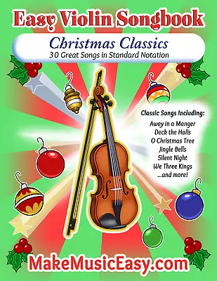 Violin Sheet Music Songbook - Christmas Classics • $3.95