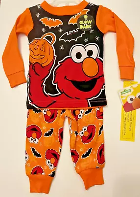 New Elmo Halloween Boys Pajamas Size 9 MONTHS Shirt & Pant Snug Fit Pajamas • $13.99