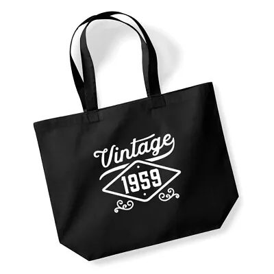 65th Birthday Vintage Gift Women’s Ladies Shopping Bag Present Tote Idea • £9.95