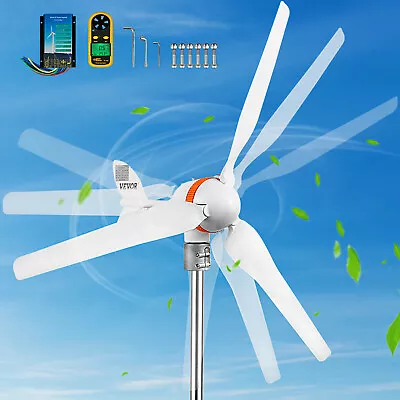 $146.99 • Buy VEVOR 400W 3 Blades Wind Turbine Generator W/Wind & Solar Controller/Anemometer