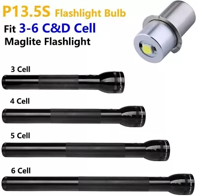 Maglight Maglite LED Bulb 3-6 Cell C D Conversion Upgrade 200 Lumen Replacement • $18.57