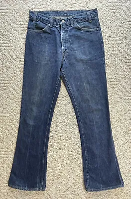 Vintage Levis Mens Orange Label Bootcut Denim Jeans Size 34X32 • $35.99