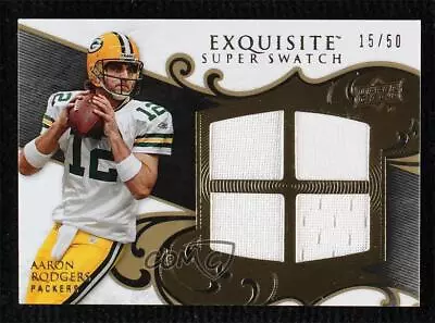 2008 Upper Deck Exquisite Collection Super Swatch /50 Aaron Rodgers #SS-AR • $107.32