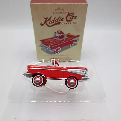 Vintage Hallmark Kiddie Car Classics 1957 Chevrolet Bel Air Ornament Red • $40