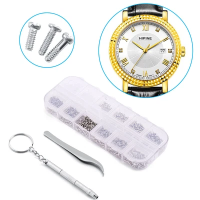 $9.96 • Buy Eyeglass Sunglass Watch Repair Stainless Steel Screws Nuts Tool Kit + MX