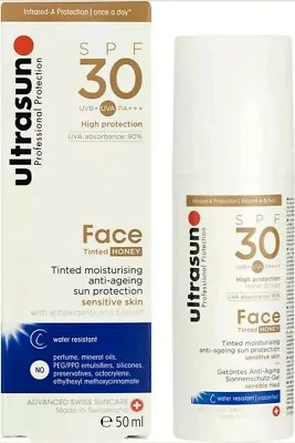 Ultrasun Face Tinted Honey SPF30 50ml Boxed New  • £21.99