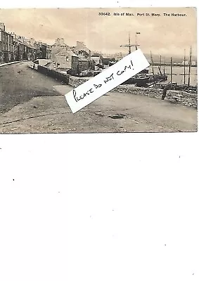 PORT ST MARY The Harbour Isle Of Man Postcard 1912 Postmark • £3.99