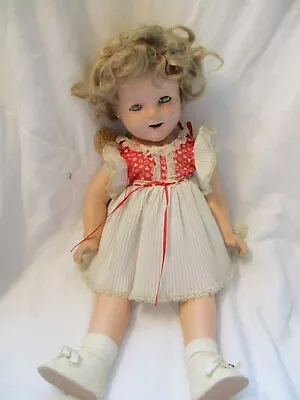 Antique 1938 Shirley Temple Doll Composition 18” • $55