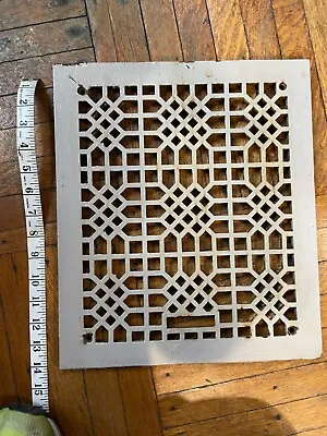 VTG Victorian 12 X 14 Cast Iron Vent Grill Cold Air Return Grate ANTIQUE • $55