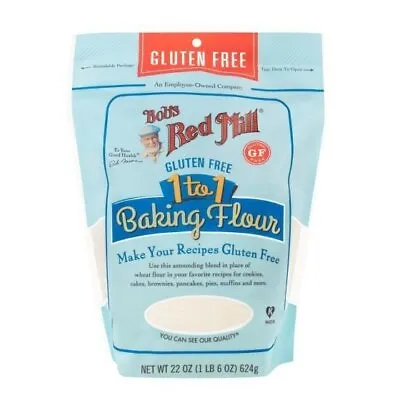 Bobs Red Mill Baking Flour Gluten Free 1 To 1 22 Oz Bag • $21.16