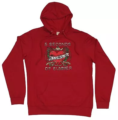 5 Five Seconds Of Summer Mens Hoodie Sweatshirt - Arrow Pierced Five Hoodie Pic • $30.97